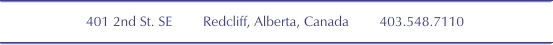 Address banner: 403-548-7110