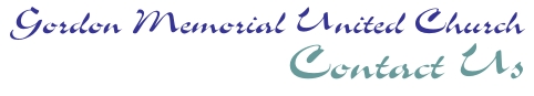 Contact | Gordon Memorial United Church | Redcliff, Alberta